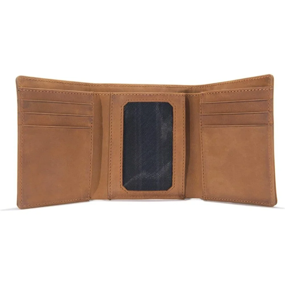 Carhartt Men's Casual Saddle Leather Wallets, Available in Multiple Styles